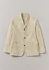 Cotton Linen High Break Blazer | Wood Ash sold by TOAST