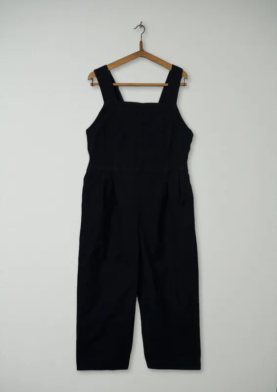 Reworn Cotton Twill Jumpsuit Size 14 (505) | Blue Grey sold by TOAST