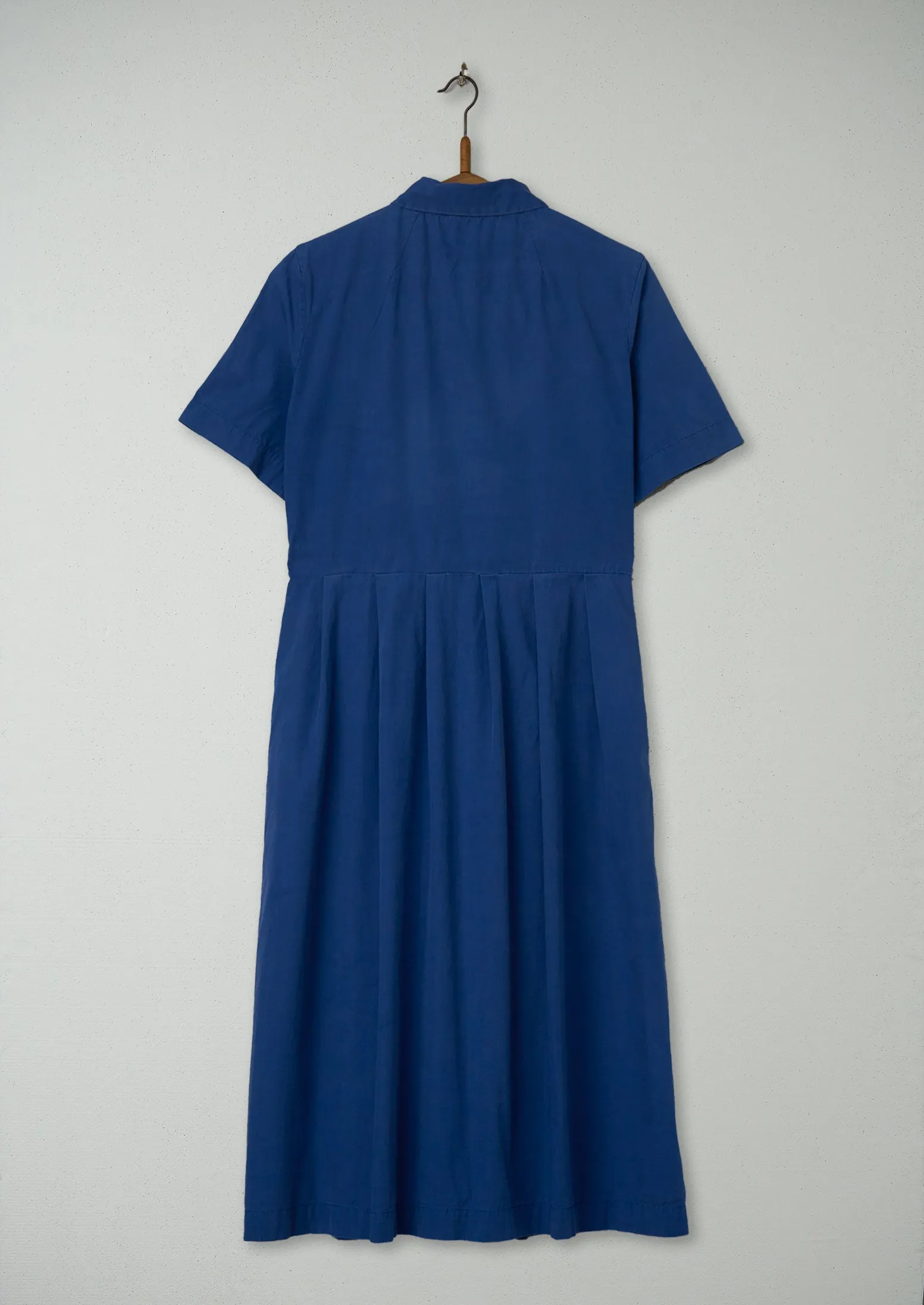 Reworn Pleated Shirt Dress Size 12 (784) | Blue sold by TOAST product image thumbnail 2
