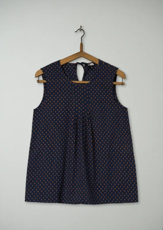 Reworn Mushroom Block Print Cami Size XS (069) | Multi sold by TOAST