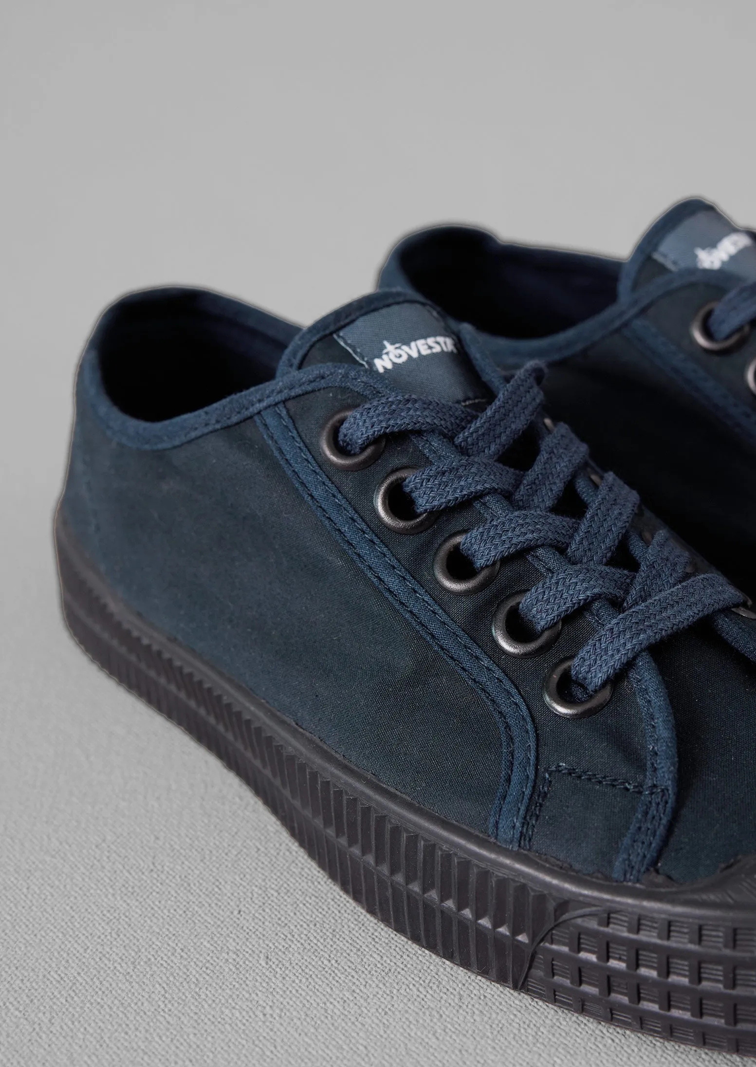 Novesta Star Master Waxed Cotton Plimsolls | Navy sold by TOAST product image thumbnail 4