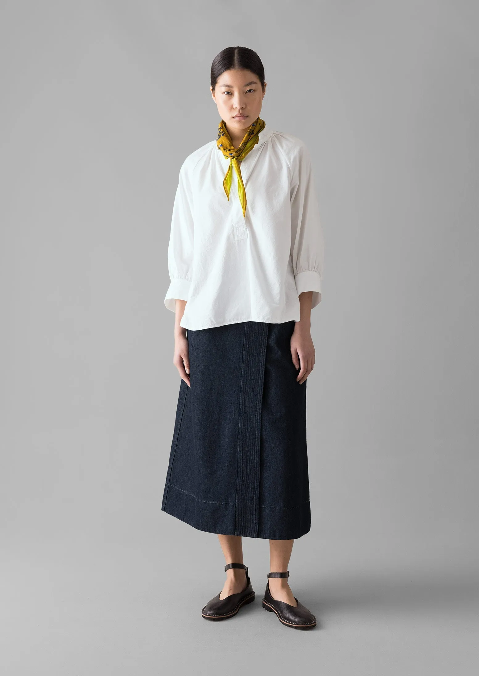 Catrin Cotton Oxford Easy Shirt | White sold by TOAST product image thumbnail 5