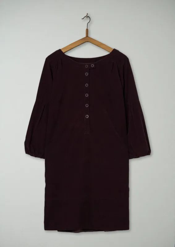 Reworn Needlecord Tunic Size 10 (426) | Damson sold by TOAST