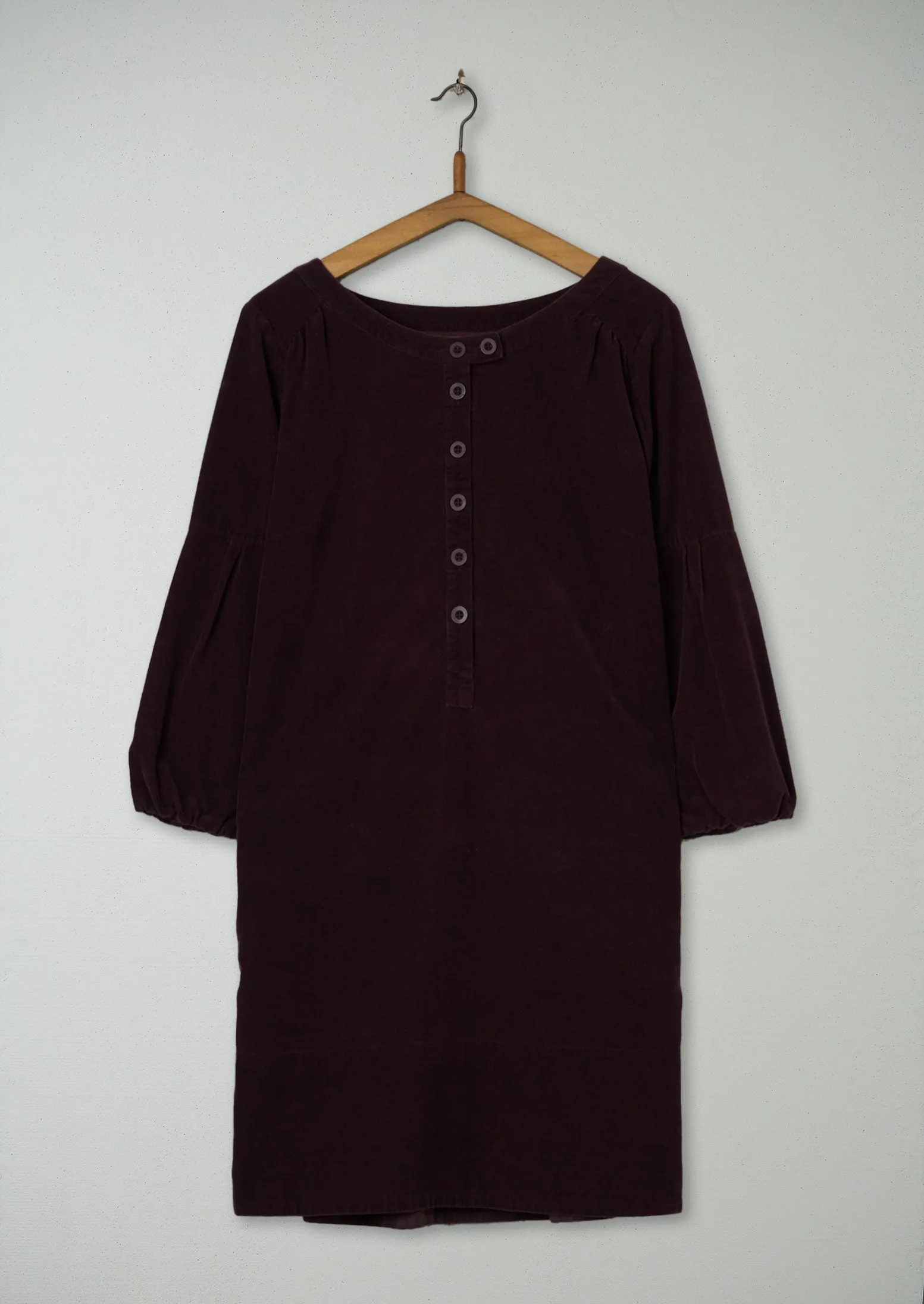 Reworn Needlecord Tunic Size 10 (426) | Damson sold by TOAST