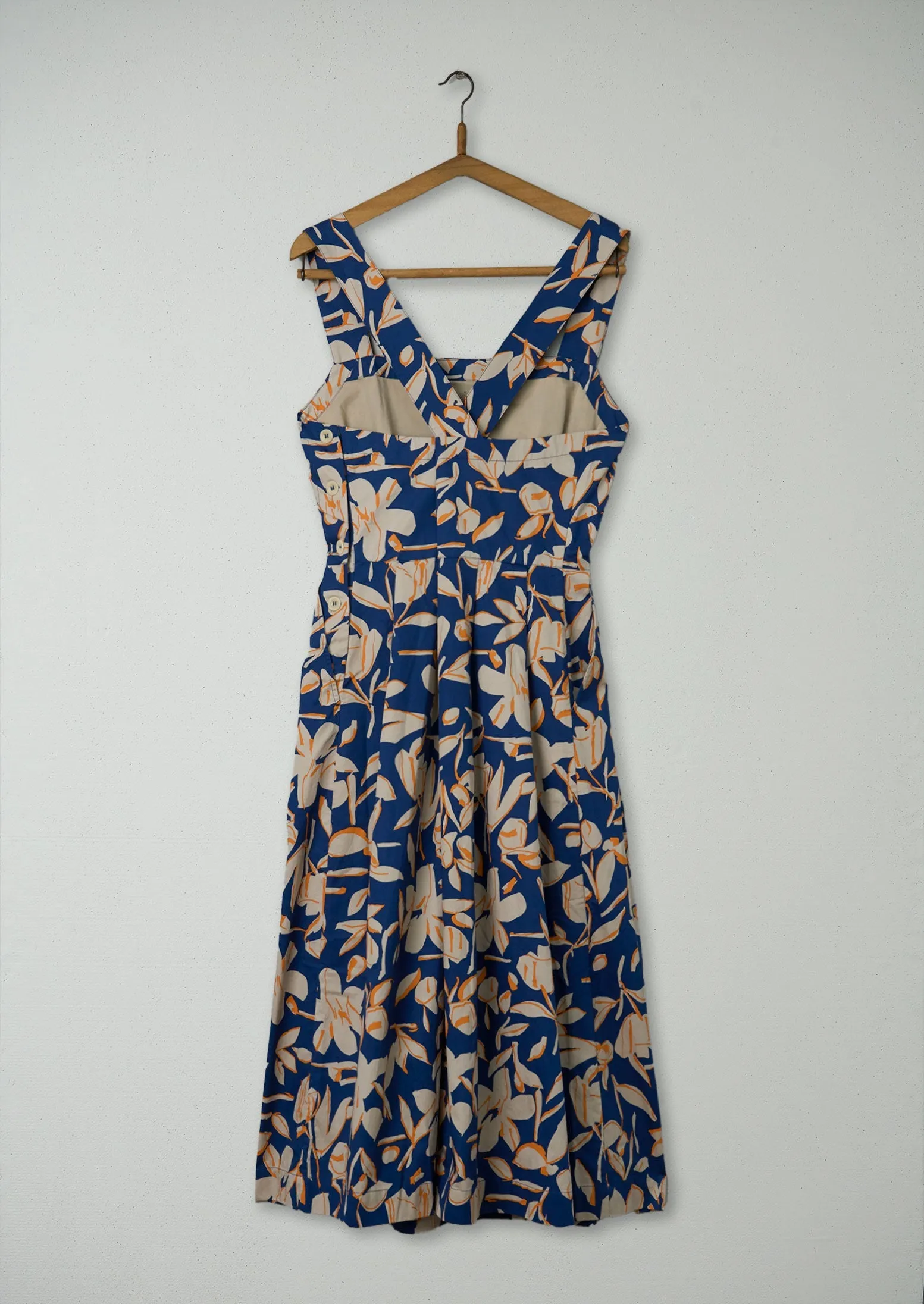 Reworn Cotton Floral Print Dress Size 18 (805) | River Blue sold by TOAST product image thumbnail 2