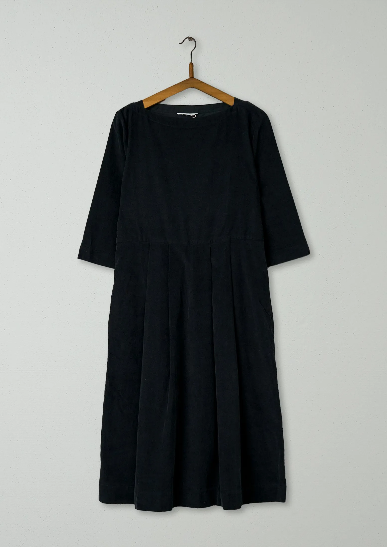 Reworn Needlecord Dress Size 8 (821) | Slate sold by TOAST