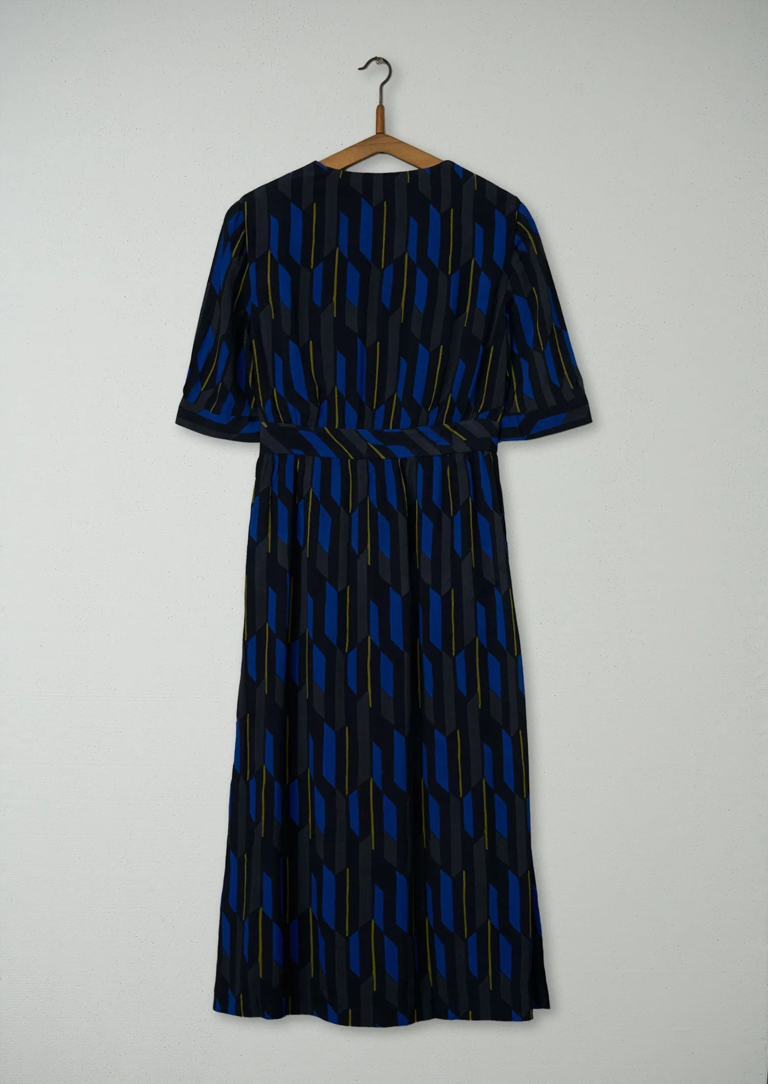 Reworn Geo Print Dress Size 6 (831) | Multi sold by TOAST product image thumbnail 2