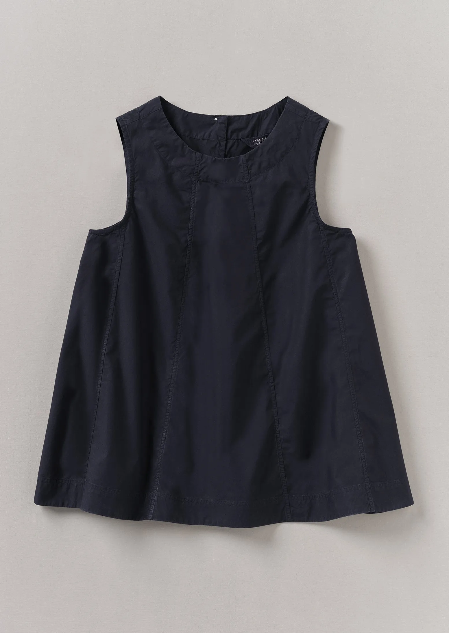 Panelled Cotton Poplin Top | Ink sold by TOAST