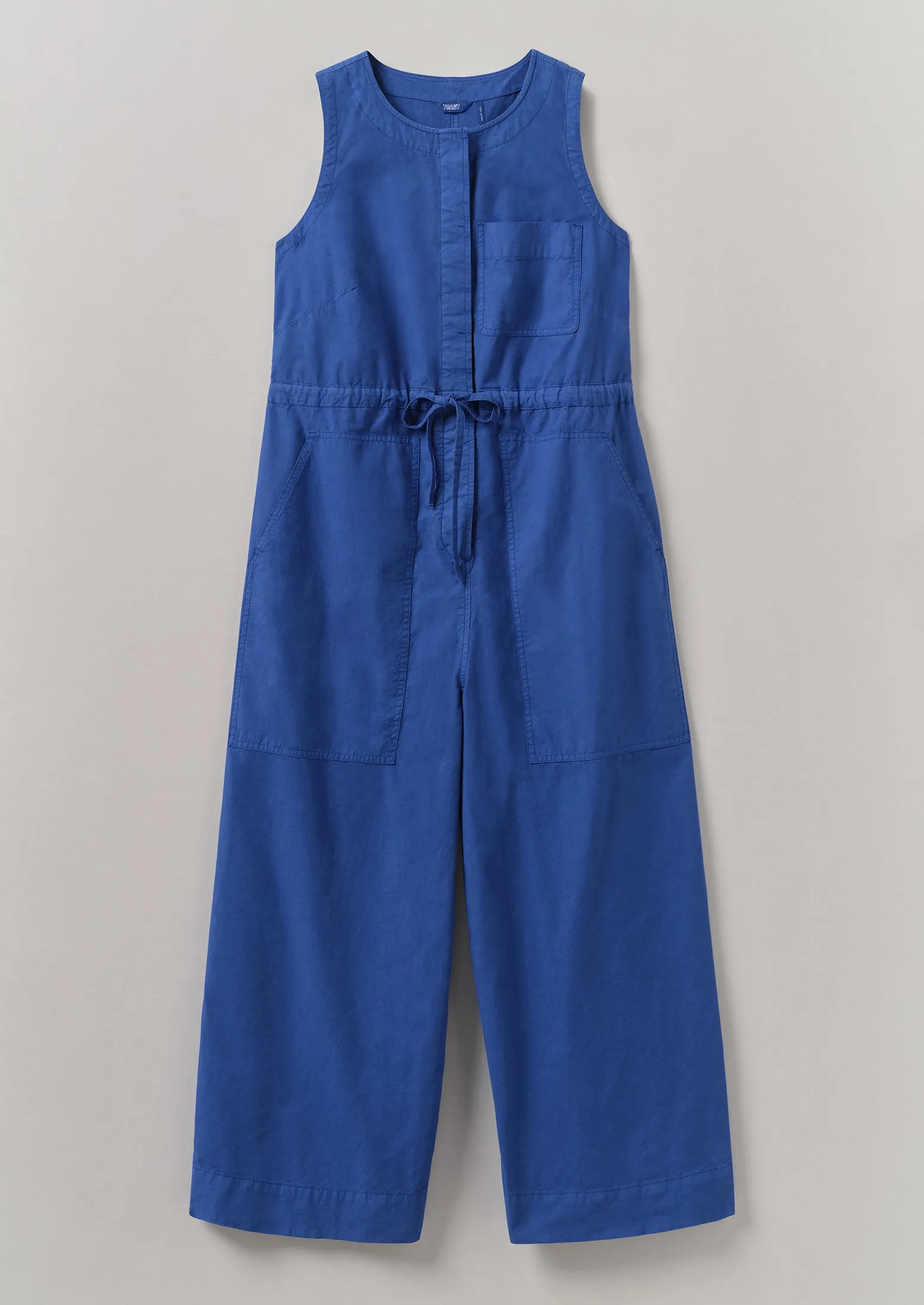 Cotton Linen Wide Leg Jumpsuit | Smalt sold by TOAST