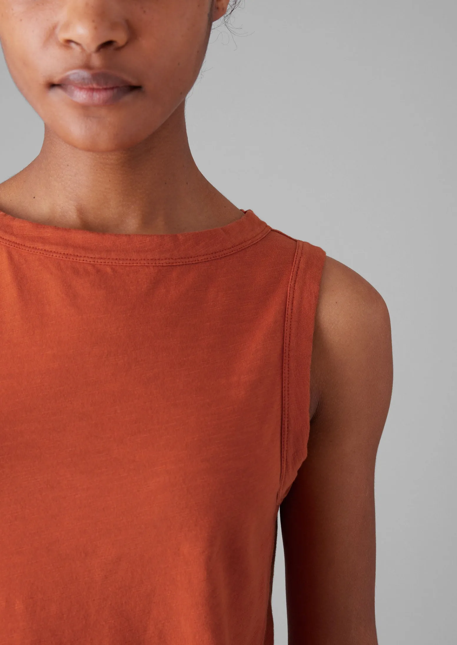 Garment Dyed Cotton Tank Top | Ginger Nut sold by TOAST product image thumbnail 3