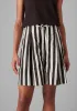 Wave Stripe Block Print Cotton Shorts | Ecru/Chocolate sold by TOAST