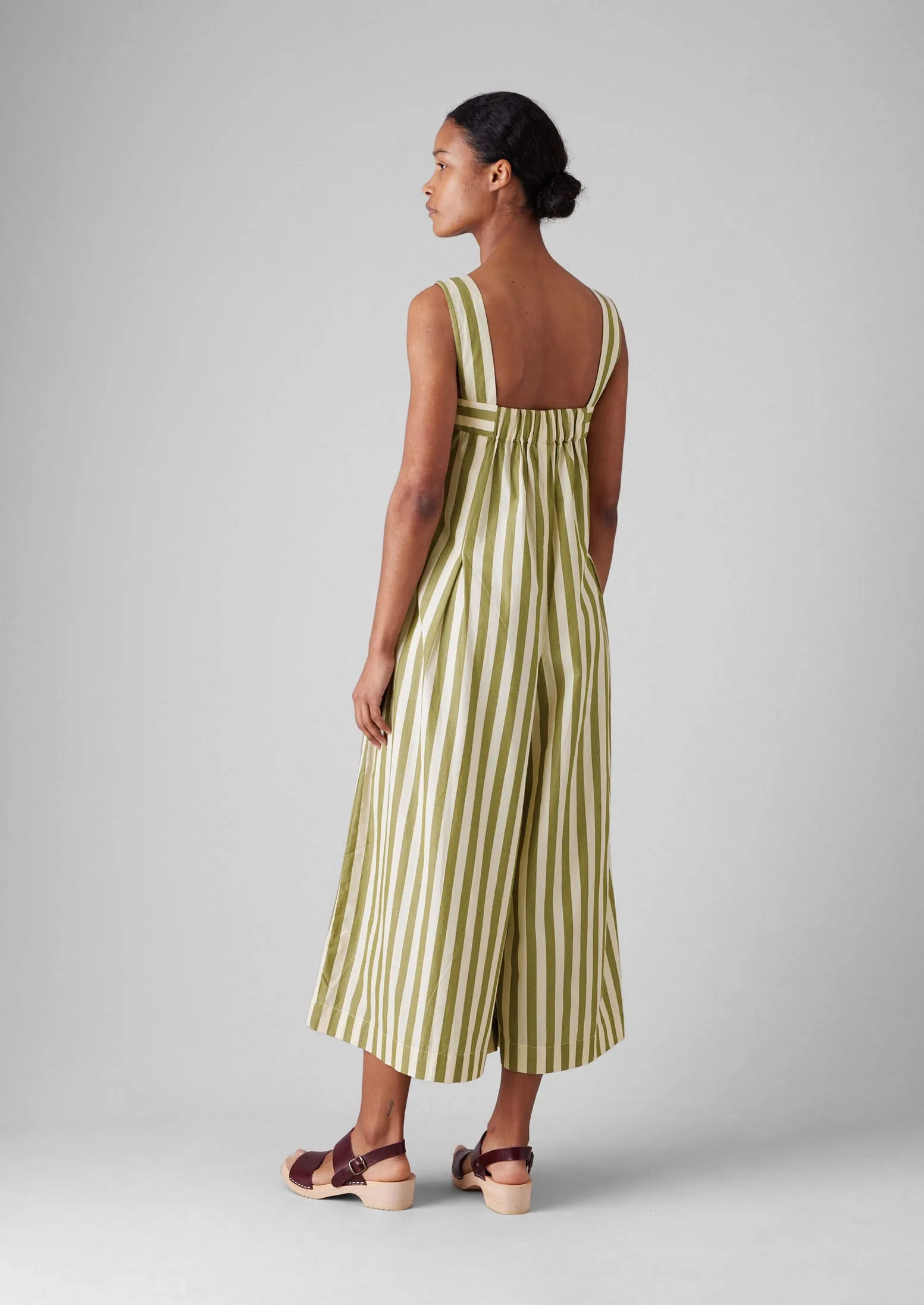 Oyo Stripe Cotton Jumpsuit | Calla Green sold by TOAST product image thumbnail 3