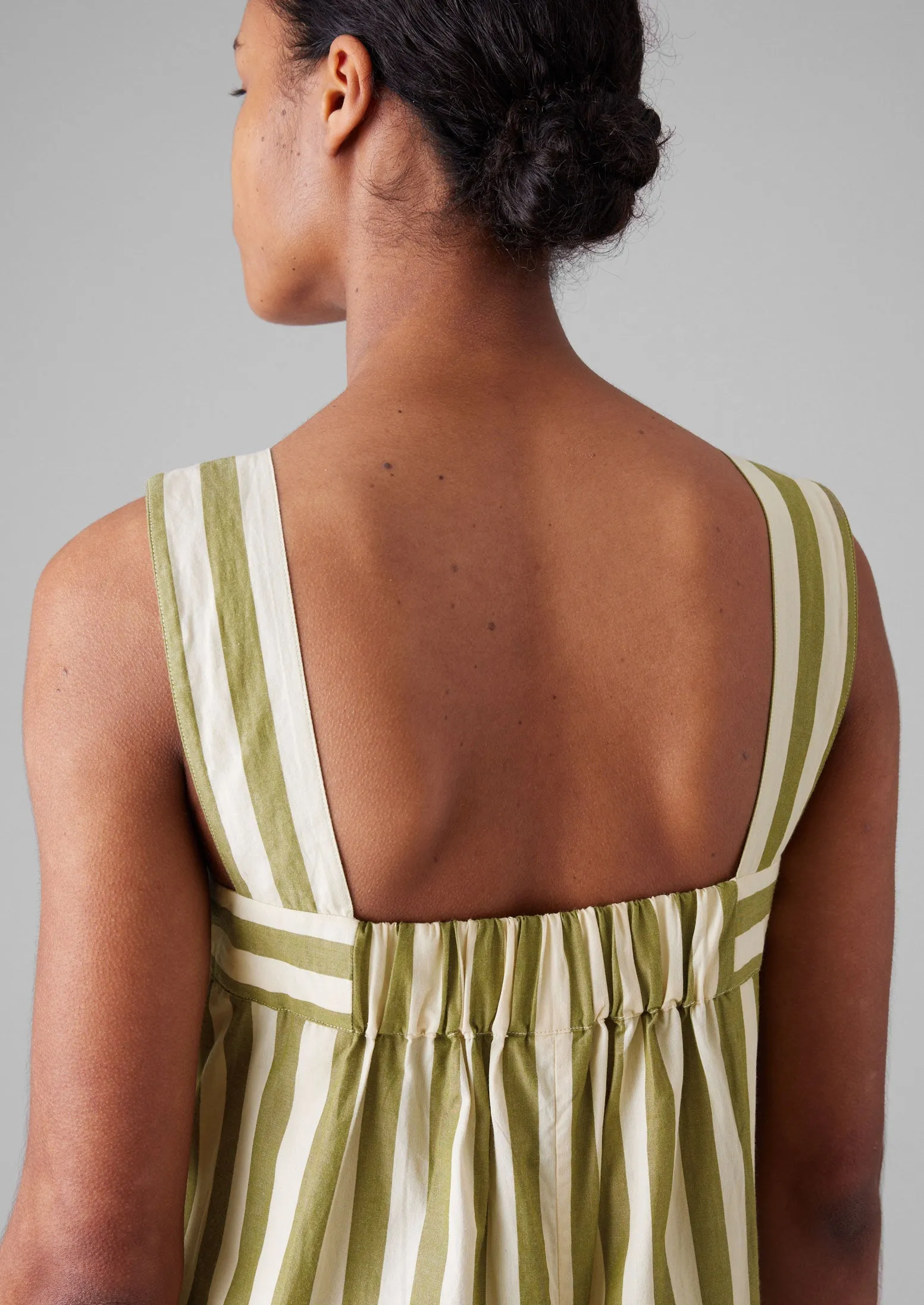 Oyo Stripe Cotton Jumpsuit | Calla Green sold by TOAST product image thumbnail 4