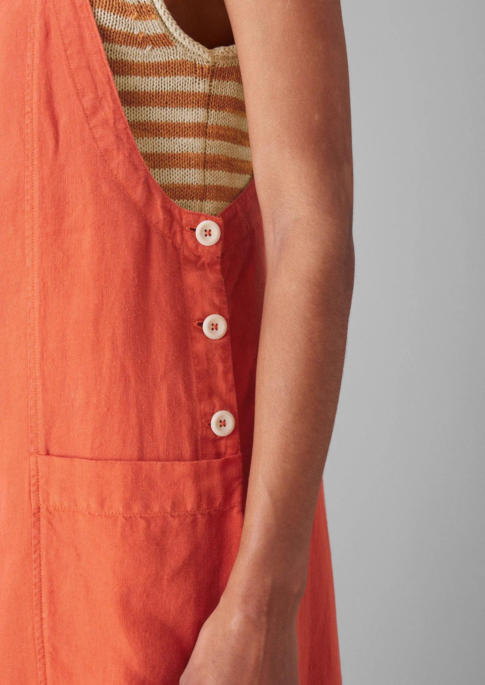 Garment Dyed Linen Pocket Jumpsuit | Red Chilli sold by TOAST product image thumbnail 5