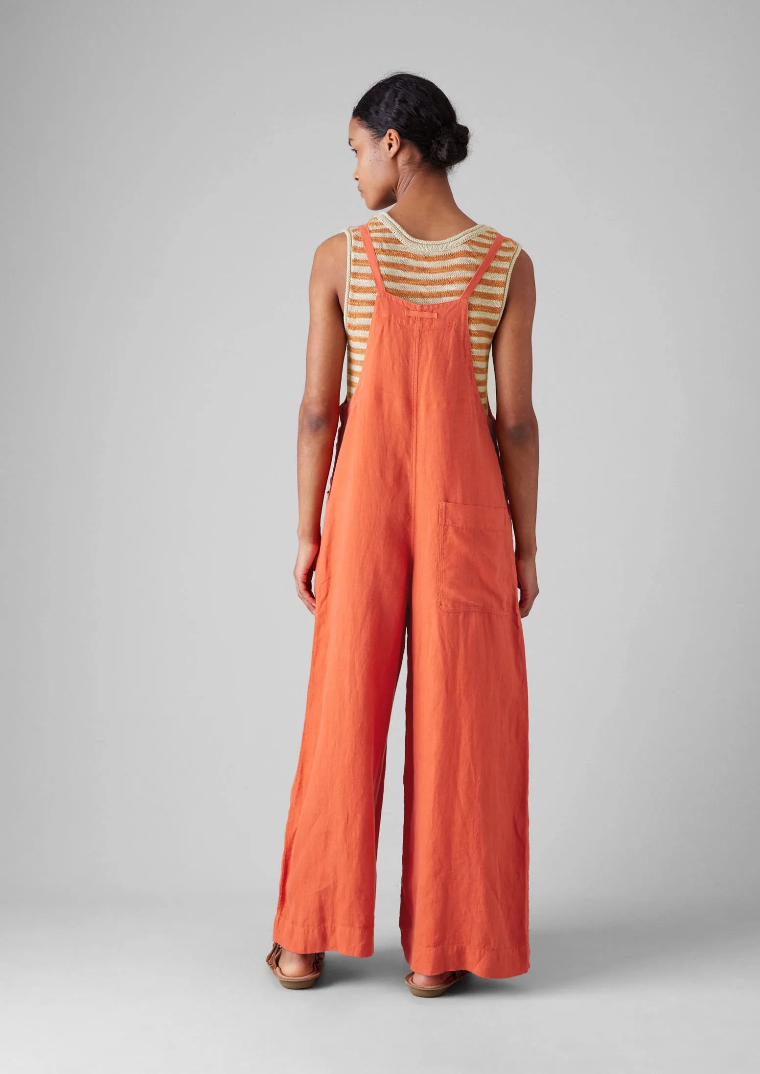 Garment Dyed Linen Pocket Jumpsuit | Red Chilli sold by TOAST product image thumbnail 4