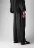 Garment Dyed Linen Drawstring Trousers | Black Pepper sold by TOAST