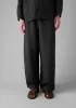 Garment Dyed Linen Drawstring Trousers | Black Pepper sold by TOAST