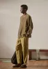 Alfie Garment Dyed Linen Trousers | Durian Green sold by TOAST