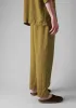 Alfie Garment Dyed Linen Trousers | Durian Green sold by TOAST