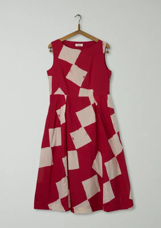 Reworn Diamond Print Dress Size 10 (788) | Multi sold by TOAST