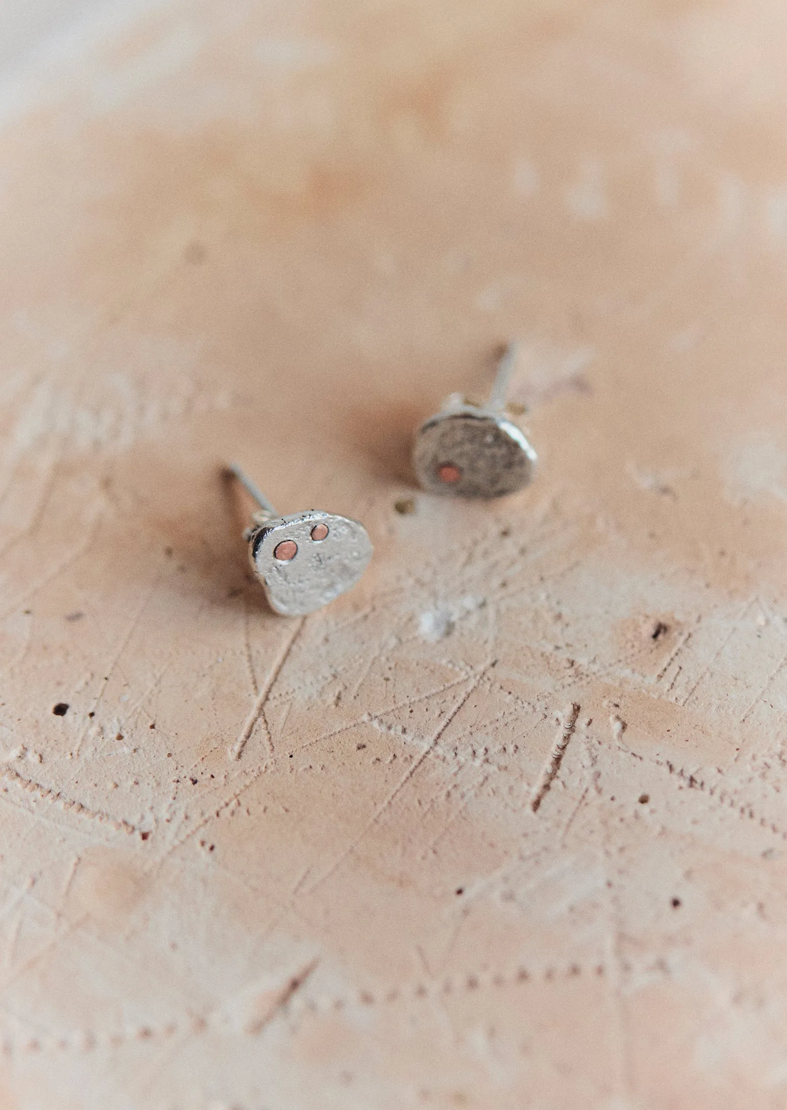 Lindey Tydeman Stud Earrings | Silver/Gold/Copper sold by TOAST