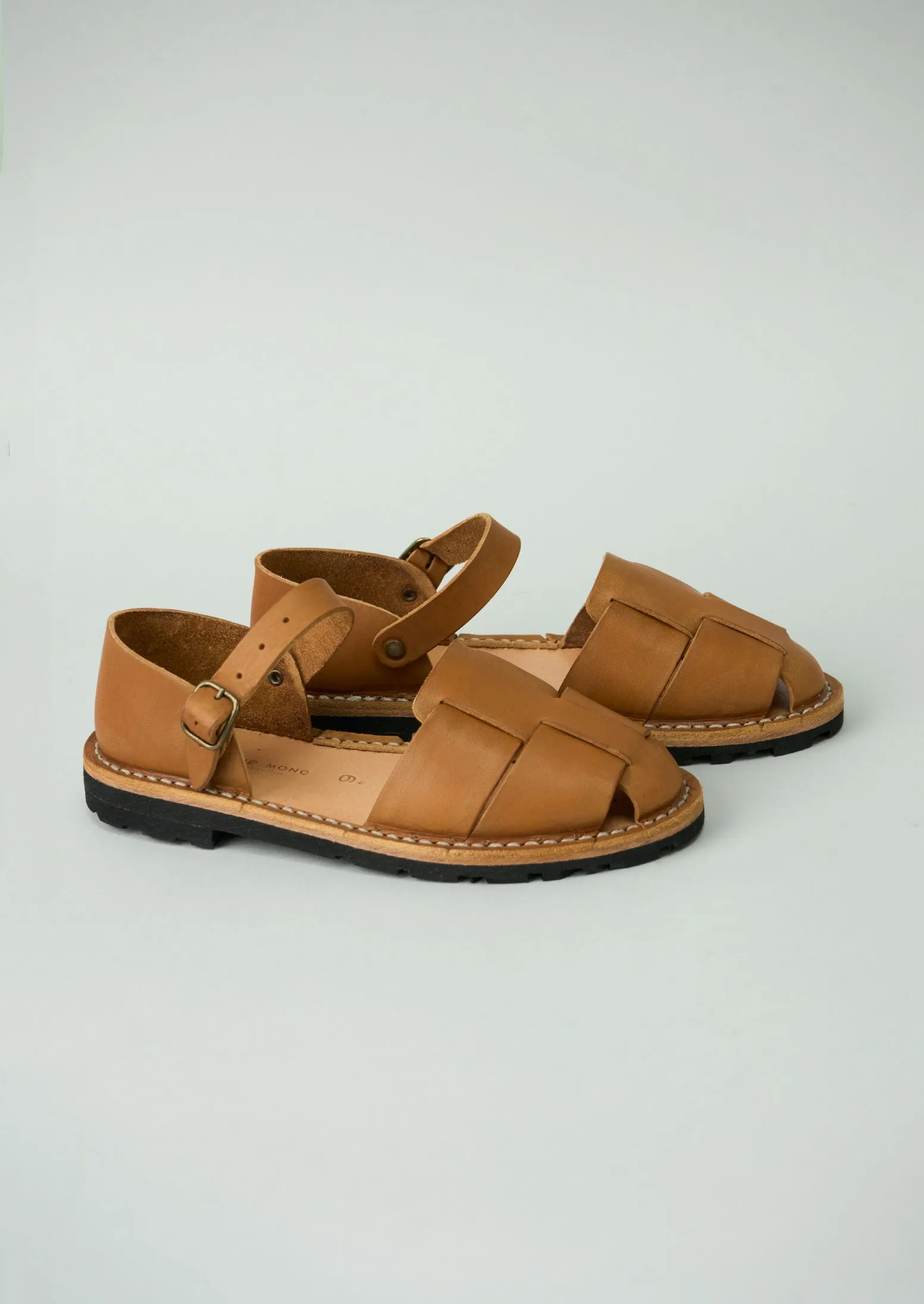 Reworn Steve Mono Sandals Size 36 (240) | Tan sold by TOAST
