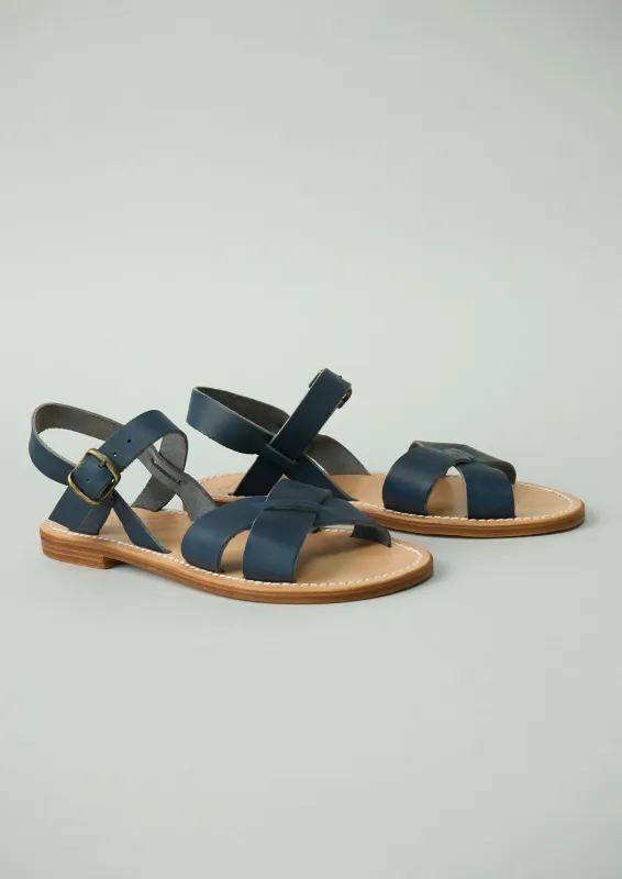 Reworn La Botte Gardiane Pac Sandals Size 36 (228) | Darkest Navy sold by TOAST