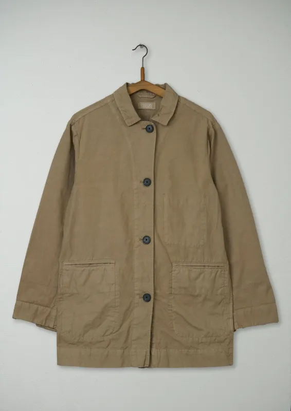 Reworn Cotton Canvas Jacket Size 8 (125) | Sand Dune sold by TOAST