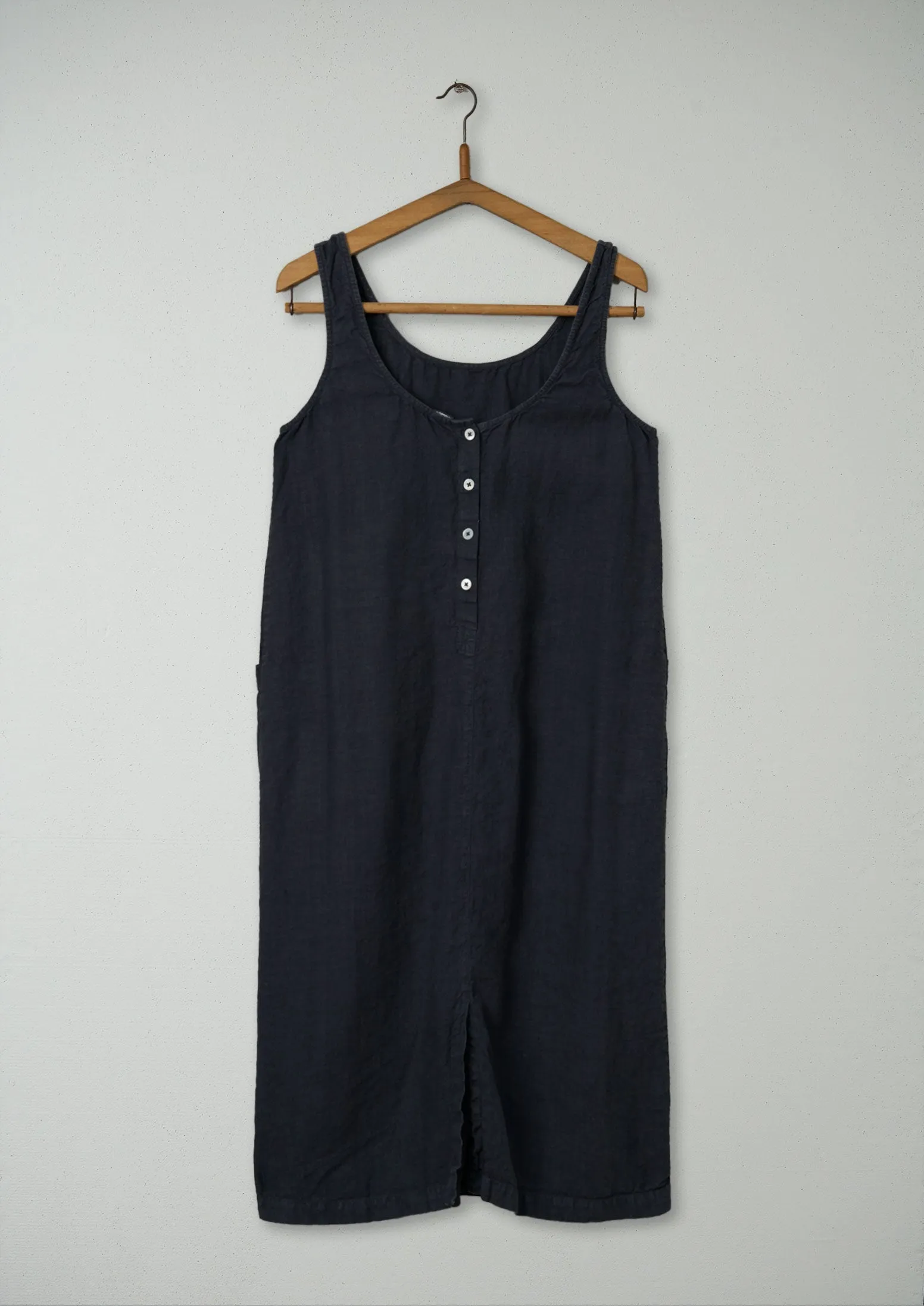 Reworn Linen Sun Dress Size S (897) | Asphalt sold by TOAST product image thumbnail 2