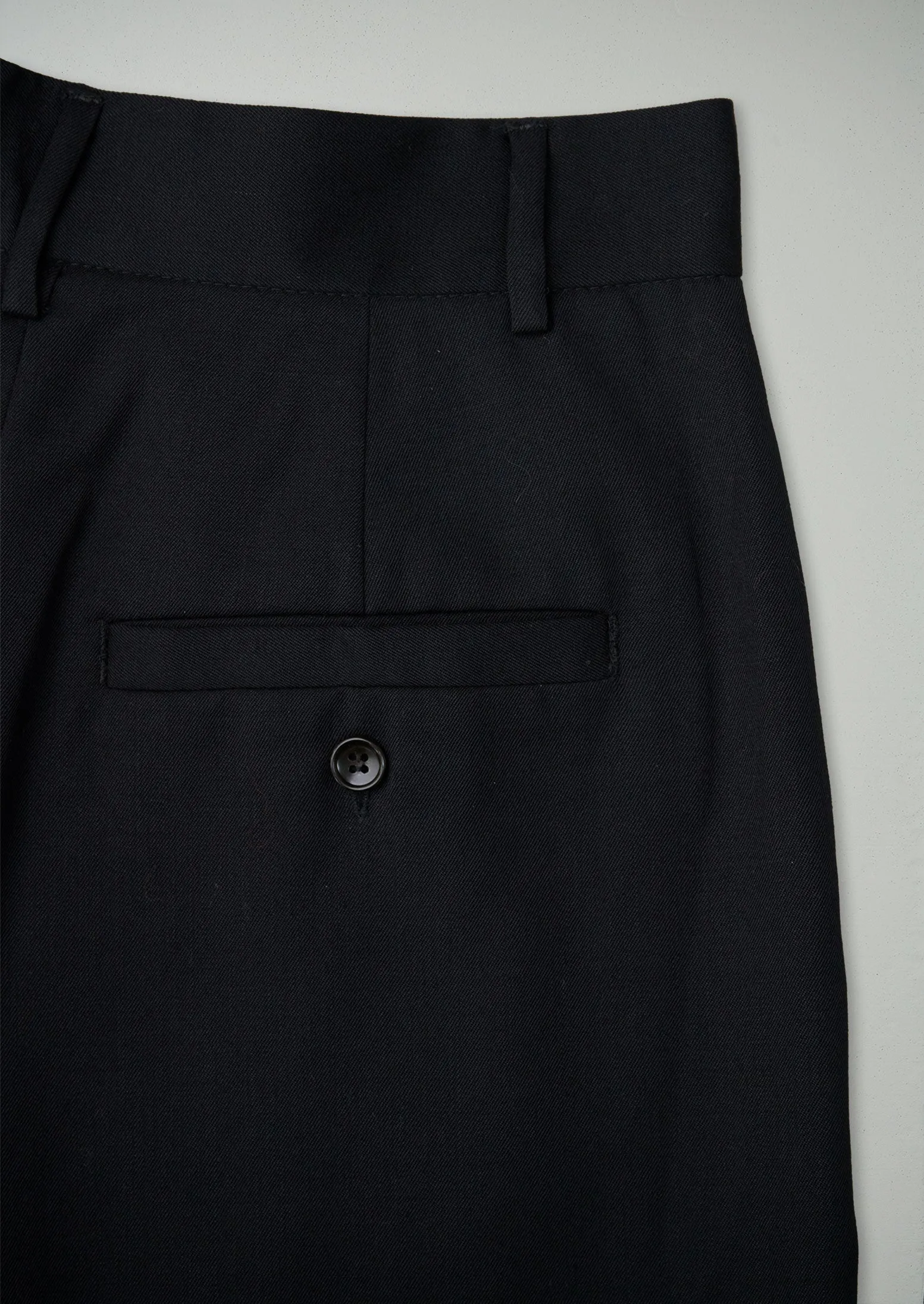 Reworn Wool Gaberdine Trousers Size 8 (554) | Black sold by TOAST product image thumbnail 2