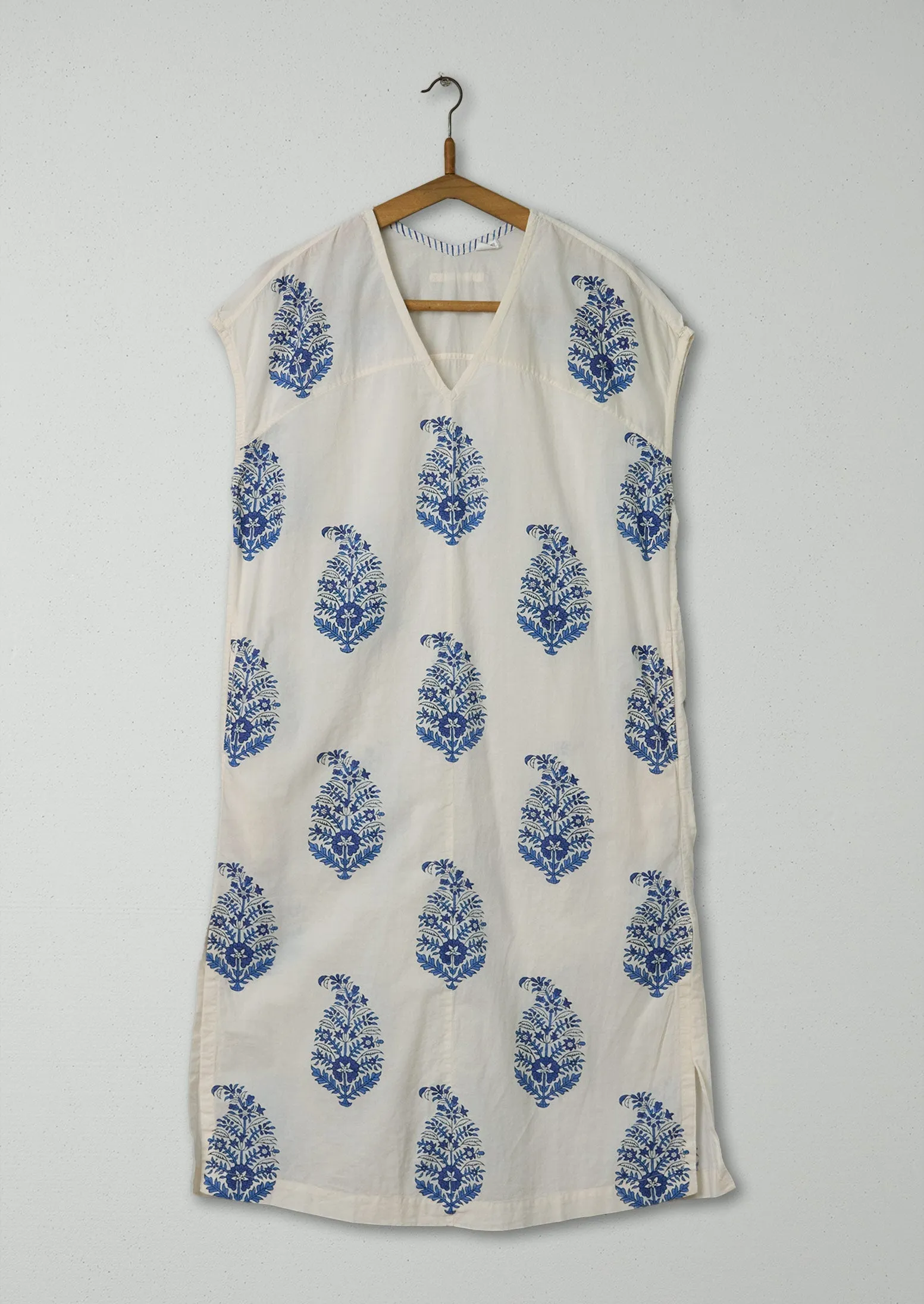 Reworn Block Print Kaftan Size XSS (008) | Multi sold by TOAST