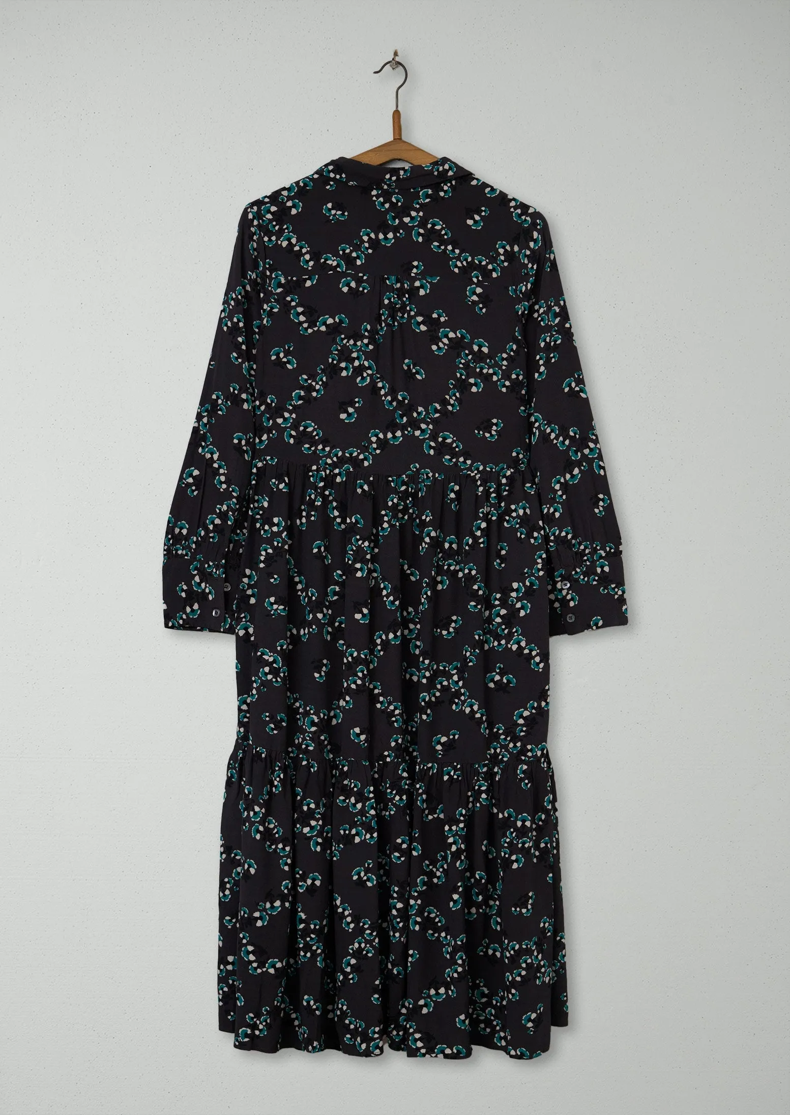 Reworn Floral Print Shirt Dress Size 6 (901) | Steel sold by TOAST product image thumbnail 2