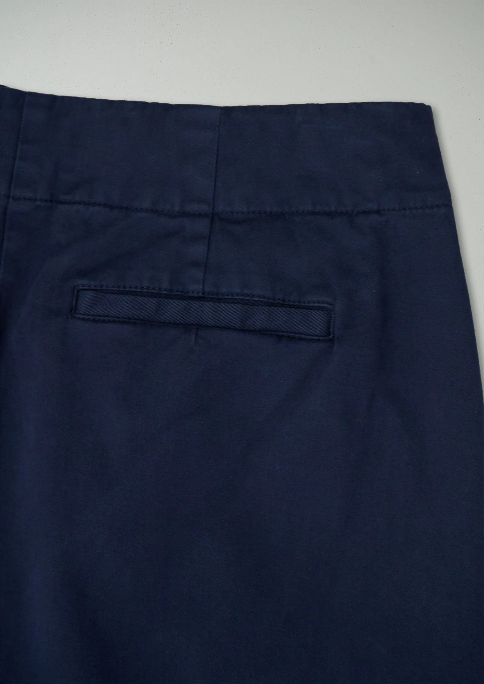Reworn Cotton Twill Side Button Trousers Size 8 (598) | Navy sold by TOAST product image thumbnail 2