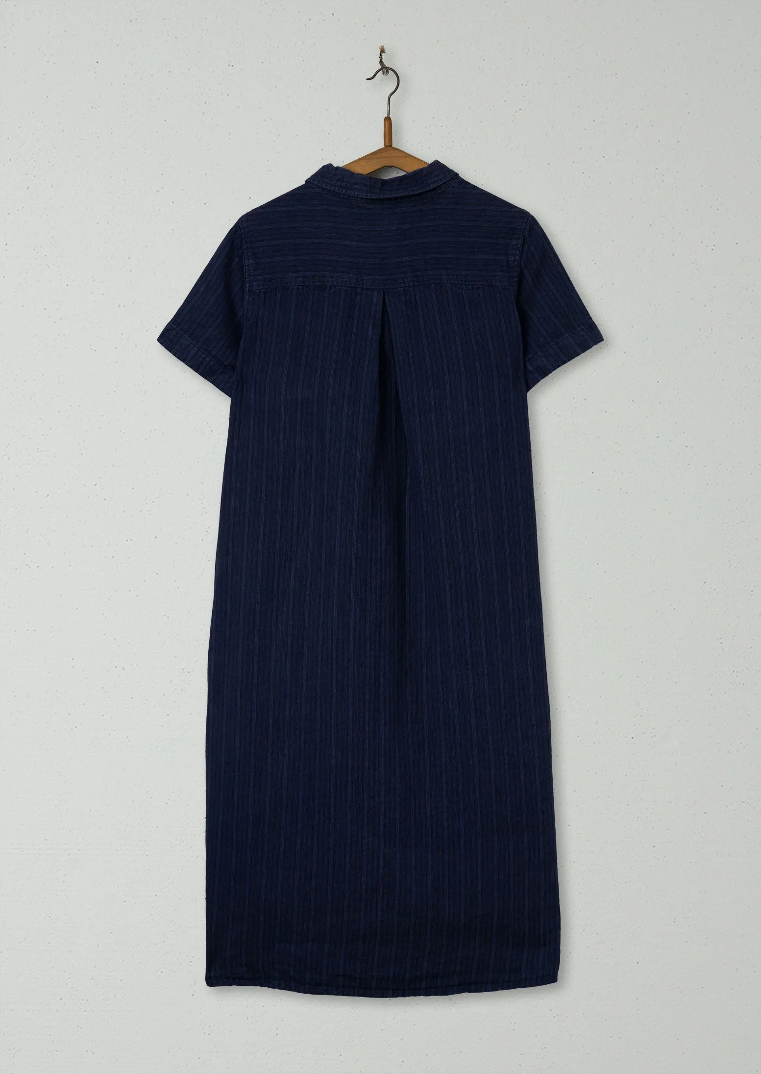 Reworn Linen Swingy Dress Size 6 (908) | Indigo sold by TOAST product image thumbnail 2