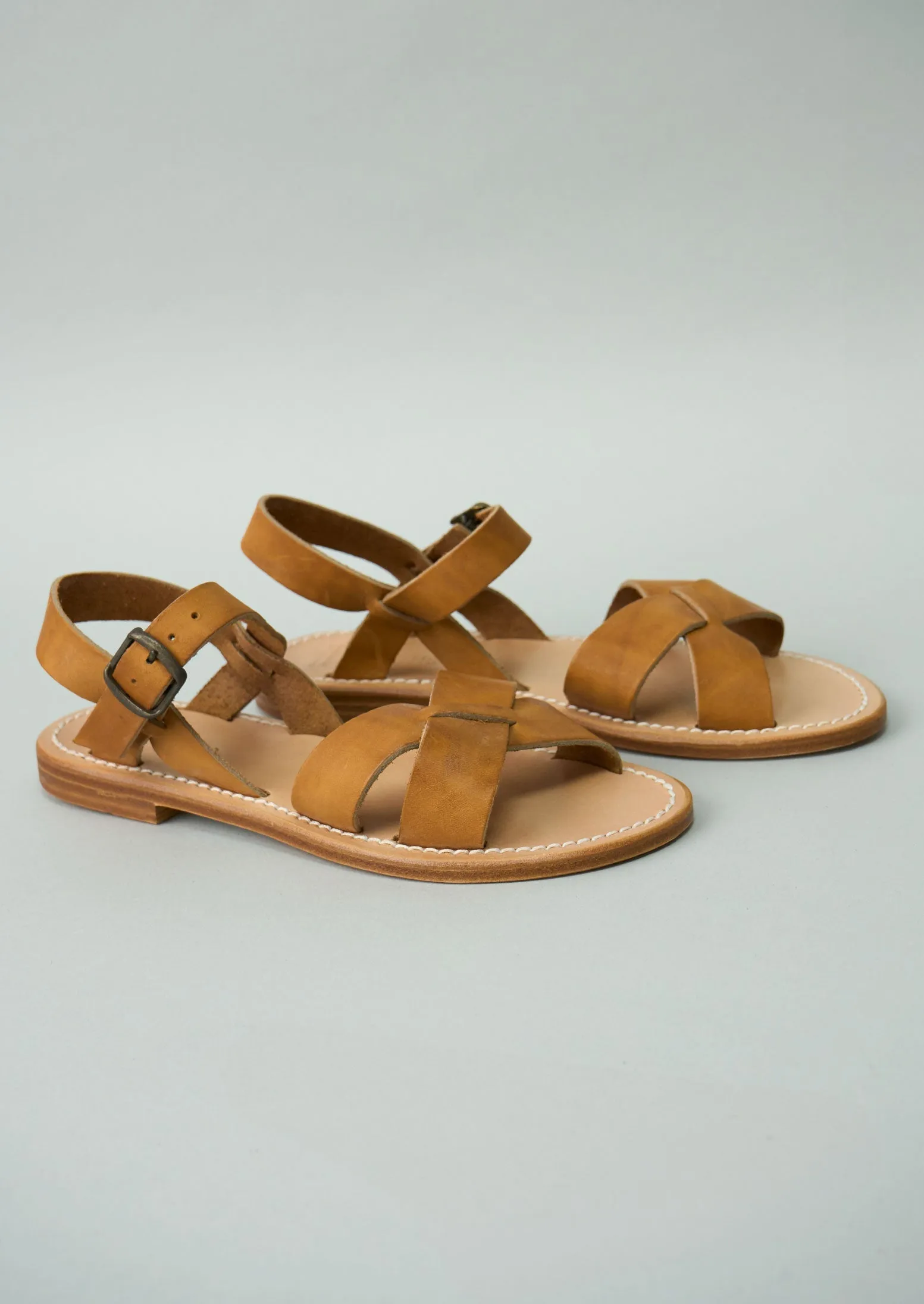 Reworn La Botte Gardiane Pac Sandals Size 36 (287) | Tan sold by TOAST