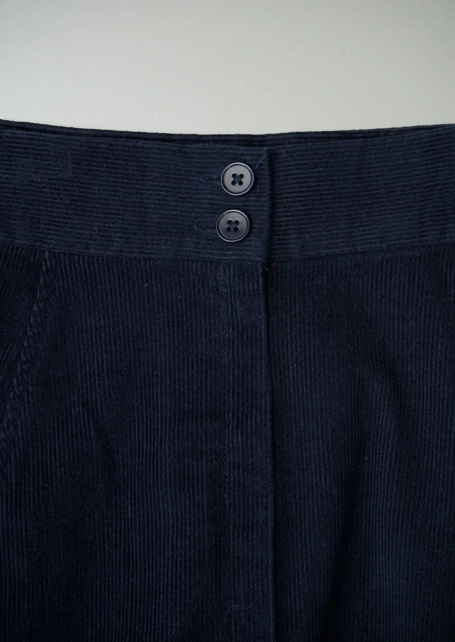 Reworn Cord Skirt Size 6 (164) | Dark Navy sold by TOAST product image thumbnail 2