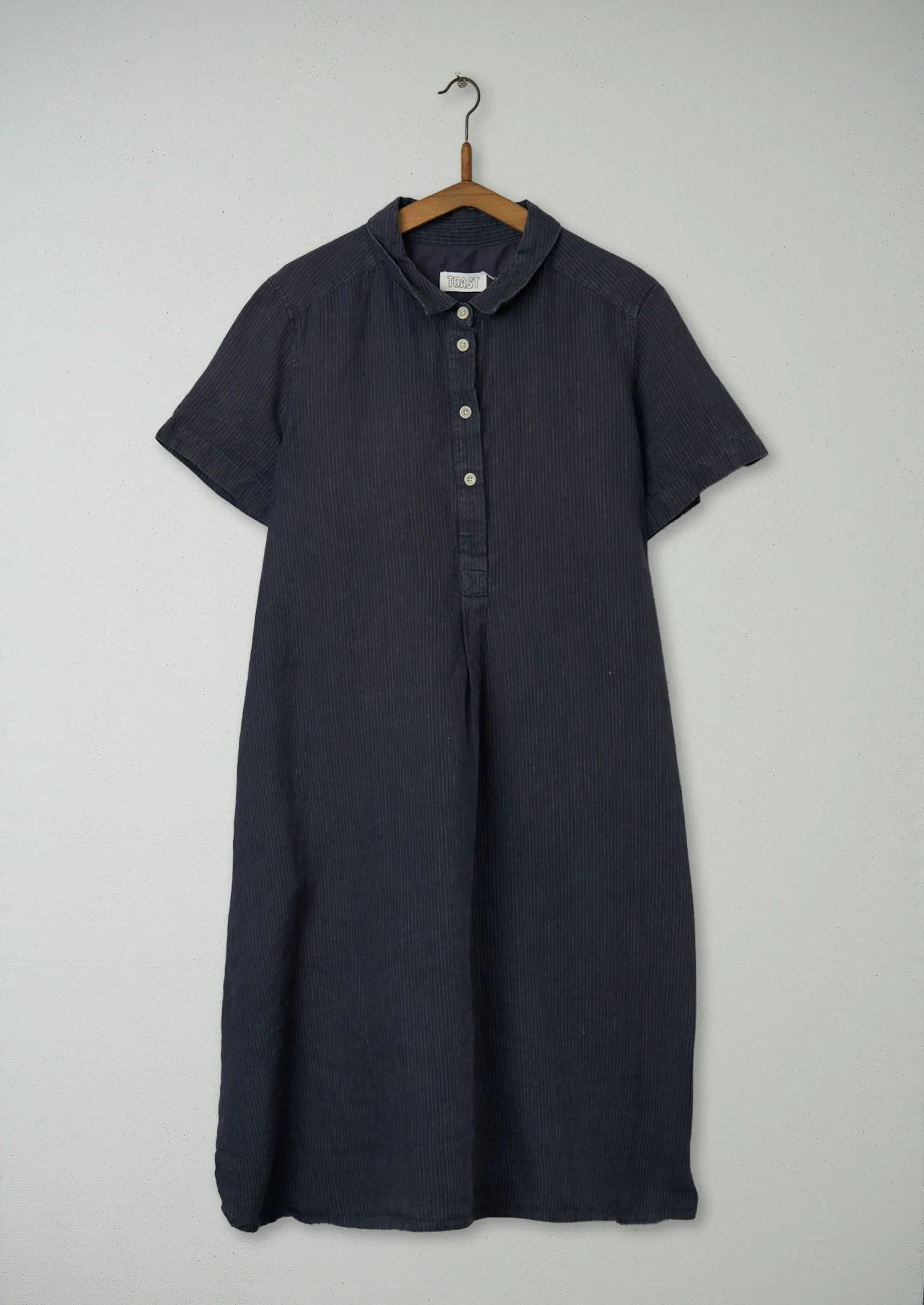 Reworn Swingy Linen Shirt Dress Size 18 (890) | Multi sold by TOAST