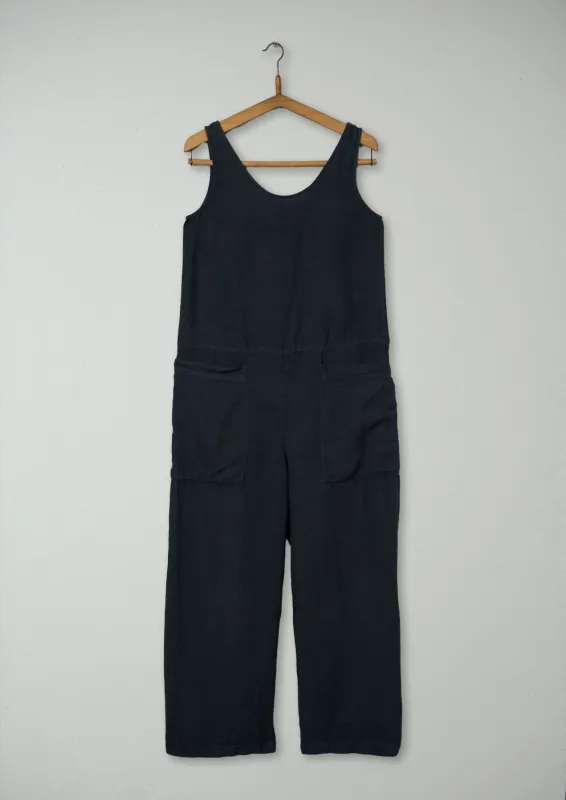 Reworn Linen Jumpsuit Size XS (527) | Charcoal sold by TOAST
