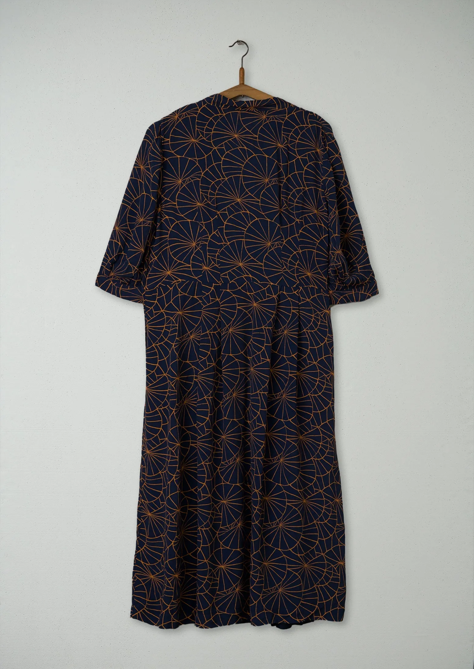 Reworn Mila Dress Size 12 (807) | Navy/Orange sold by TOAST