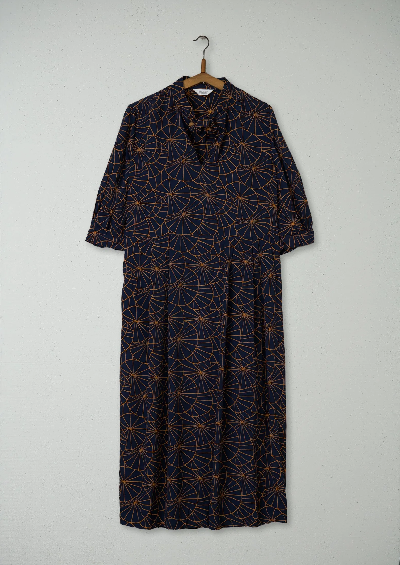 Reworn Mila Dress Size 12 (807) | Navy/Orange sold by TOAST product image thumbnail 2