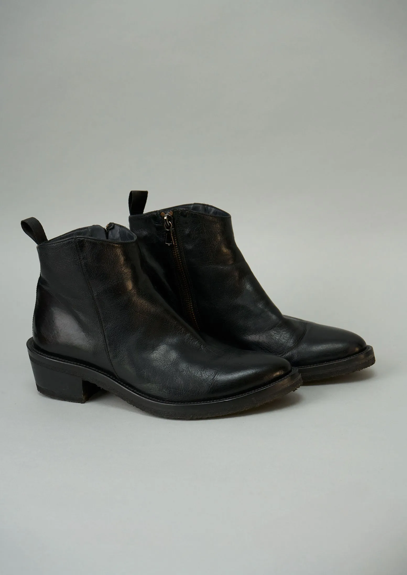 Reworn Sturlini Ankle Boots Size 38 (281) | Black sold by TOAST