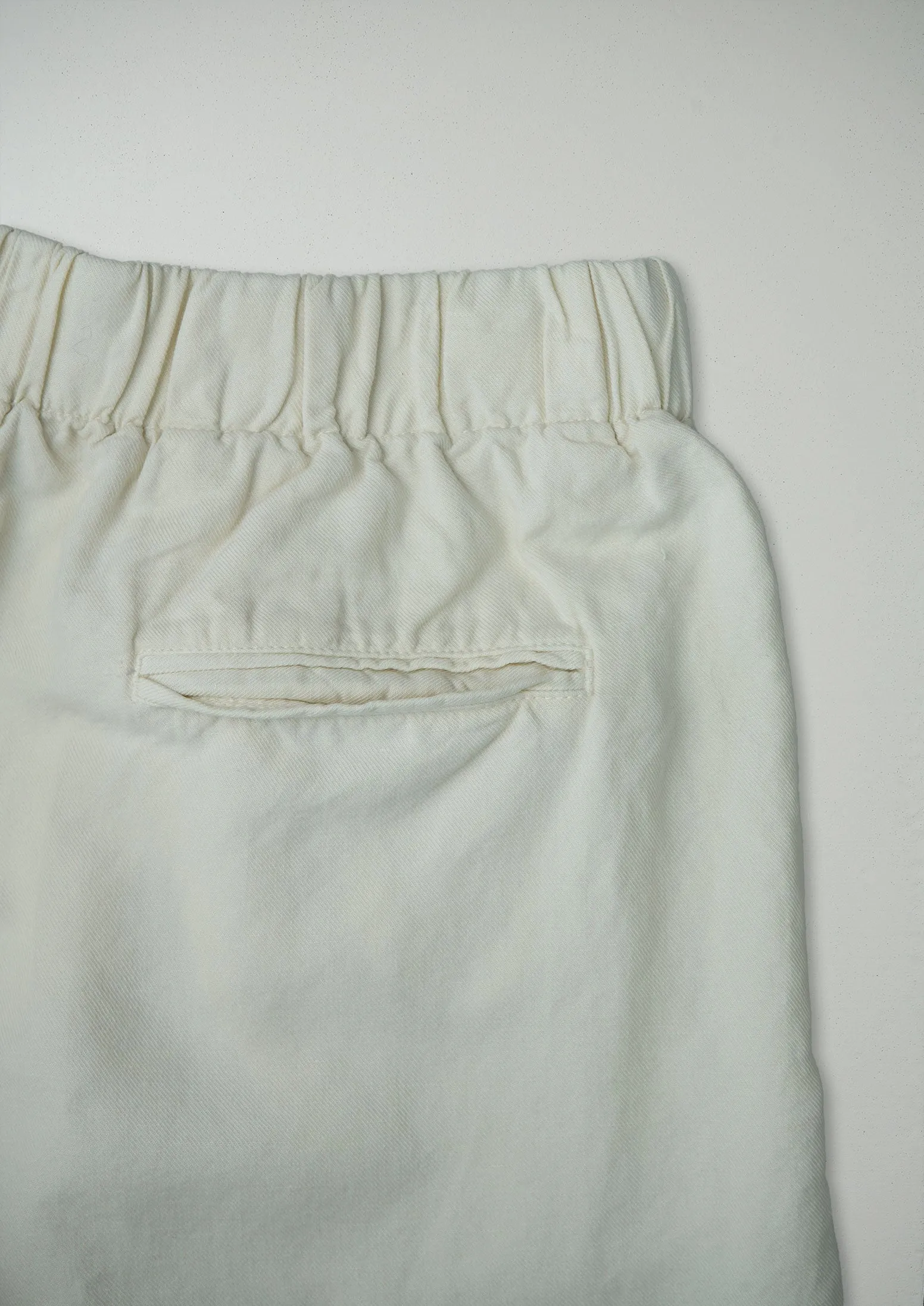 Reworn Cotton Linen Wide Leg Trousers Size 10 (580) | Parchment sold by TOAST product image thumbnail 2