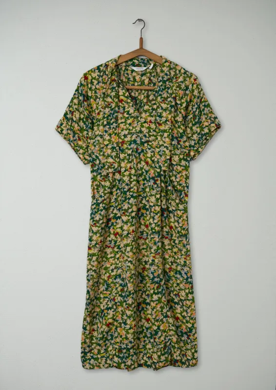 Reworn Bryn Tie Neck Dress Size XS (882) | Multi sold by TOAST