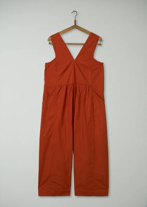 Reworn Cotton Poplin Jumpsuit Size M (585) | Mango sold by TOAST