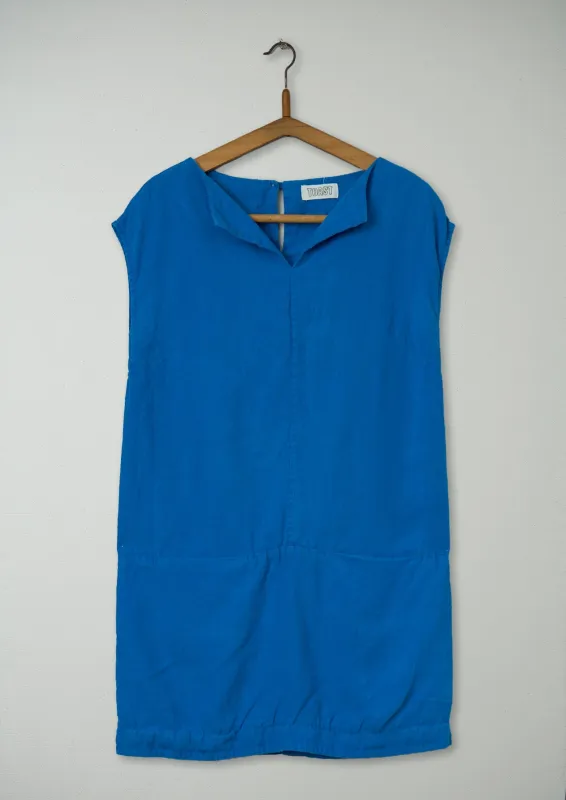 Reworn Linen Tunic Size 12 (900) | Blue sold by TOAST