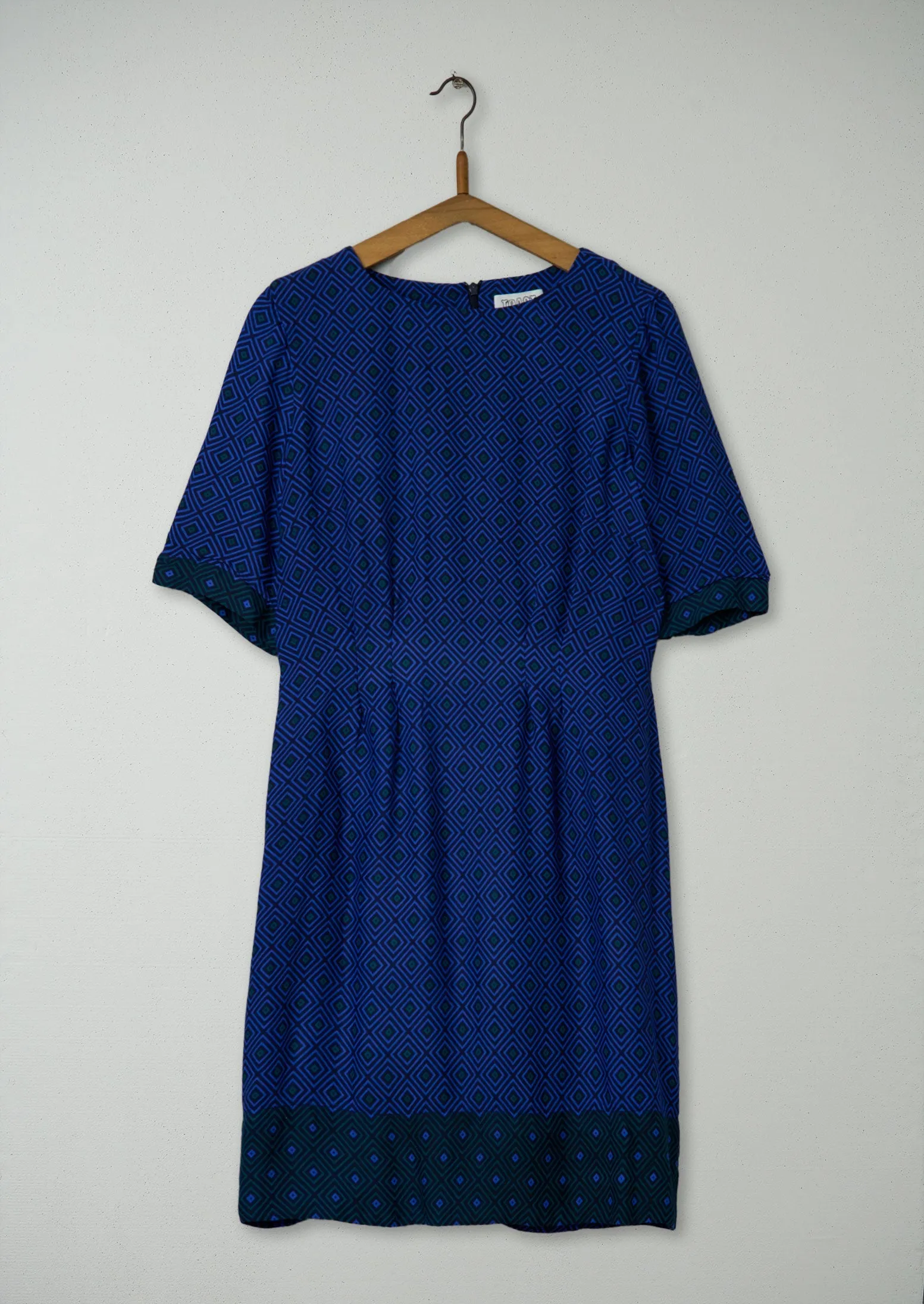 Reworn Eagle Eye Print Dress Size 14 (931) | Multi sold by TOAST