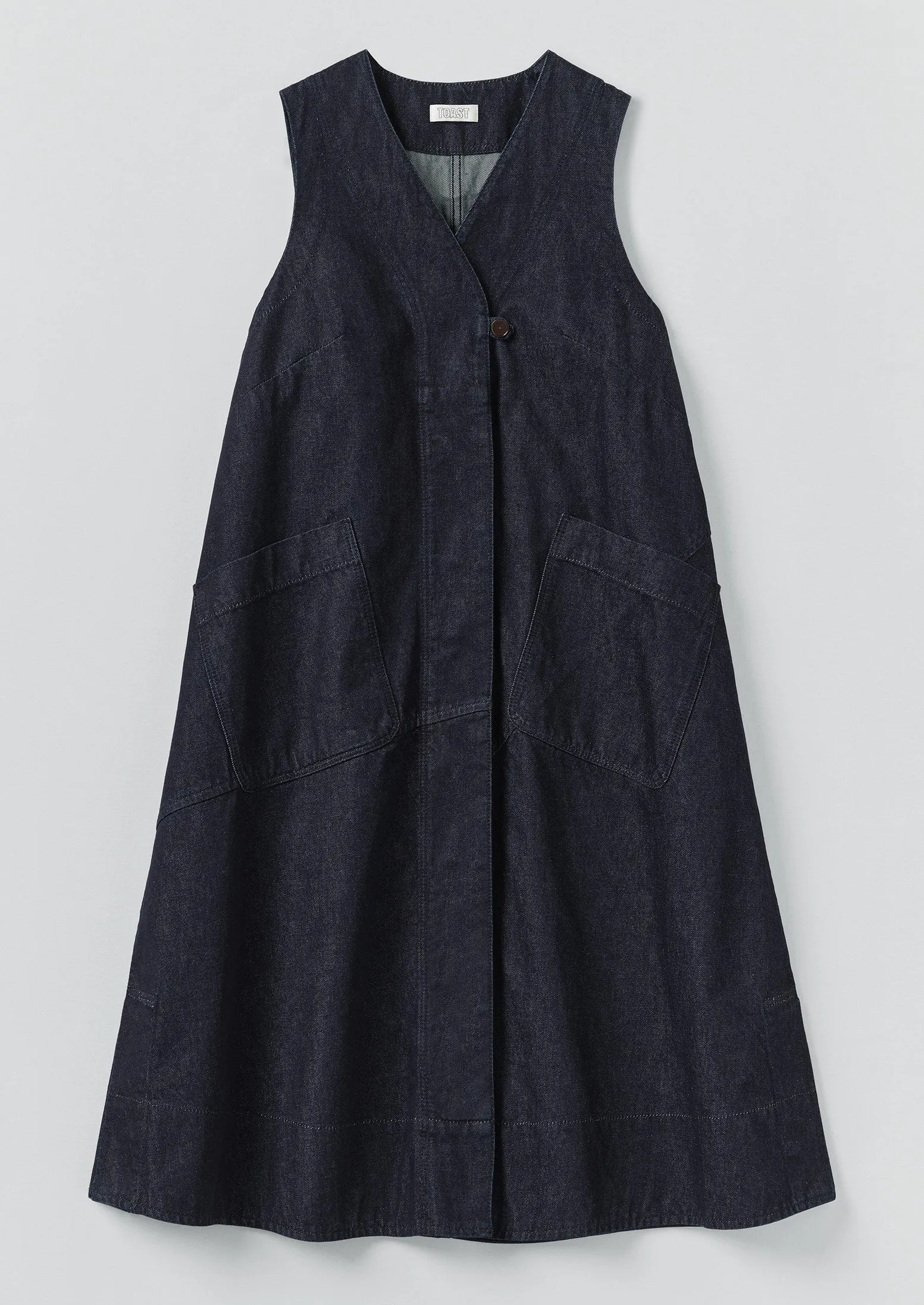 A Line Denim Tunic Dress | Indigo sold by TOAST