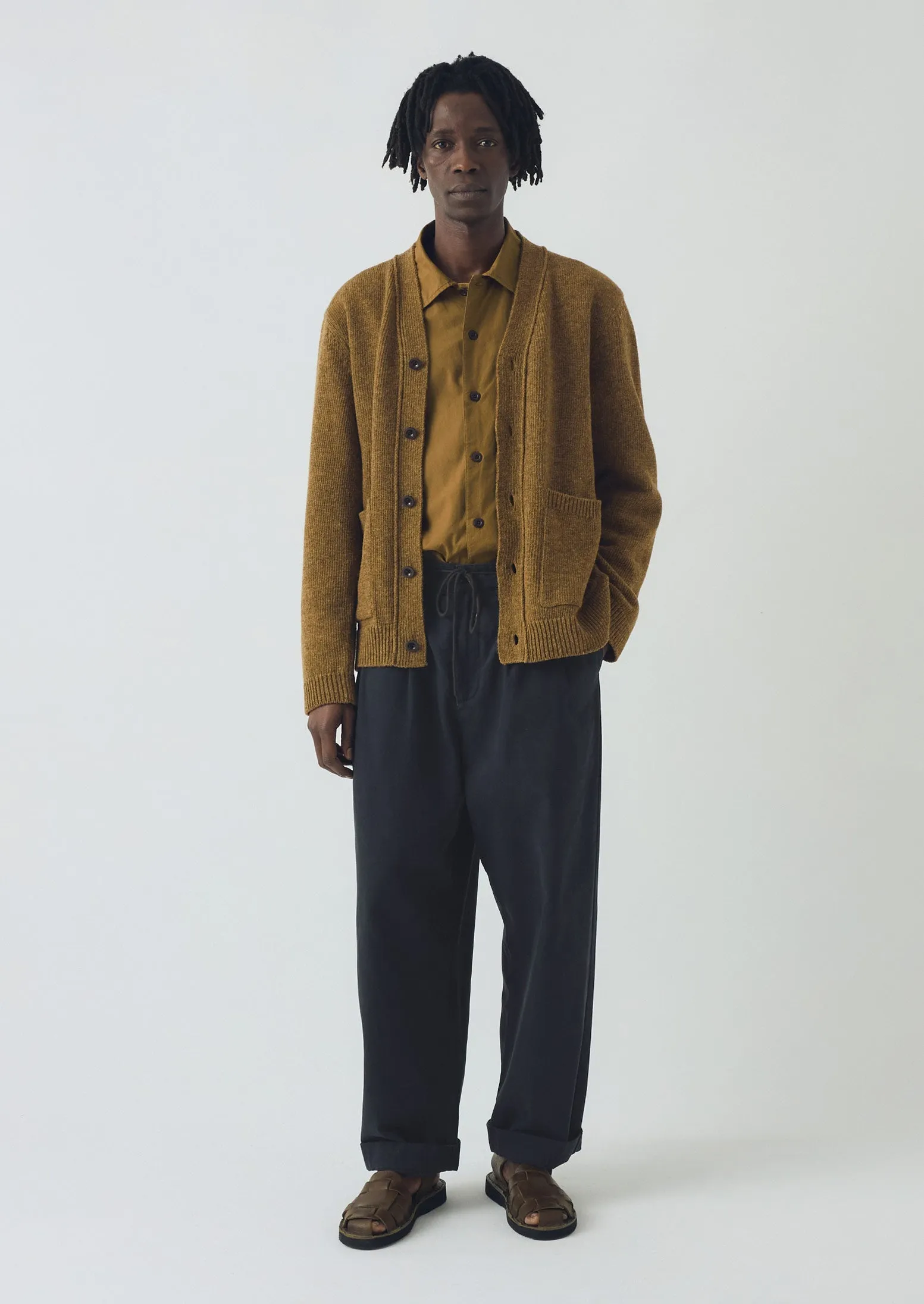 Melange Wool Cardigan | Dijon sold by TOAST product image thumbnail 3