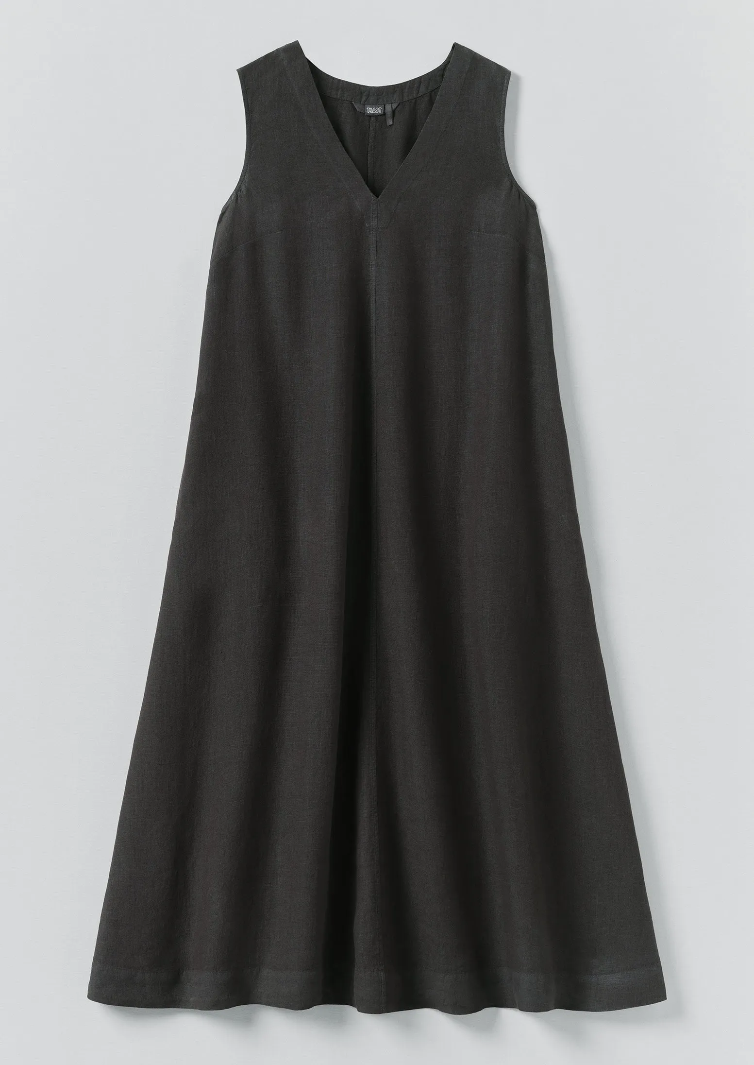 Garment Dyed Linen Sleeveless Dress | Black Pepper sold by TOAST