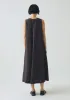 Garment Dyed Linen Sleeveless Dress | Black Pepper sold by TOAST